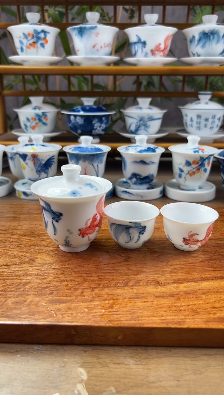 【闪购商品】全品红蓝锦鲤美人备+美人杯2个