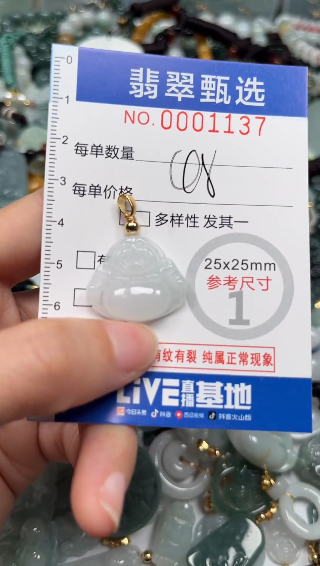 【闪购商品】翡翠颈饰未镶嵌00..1137