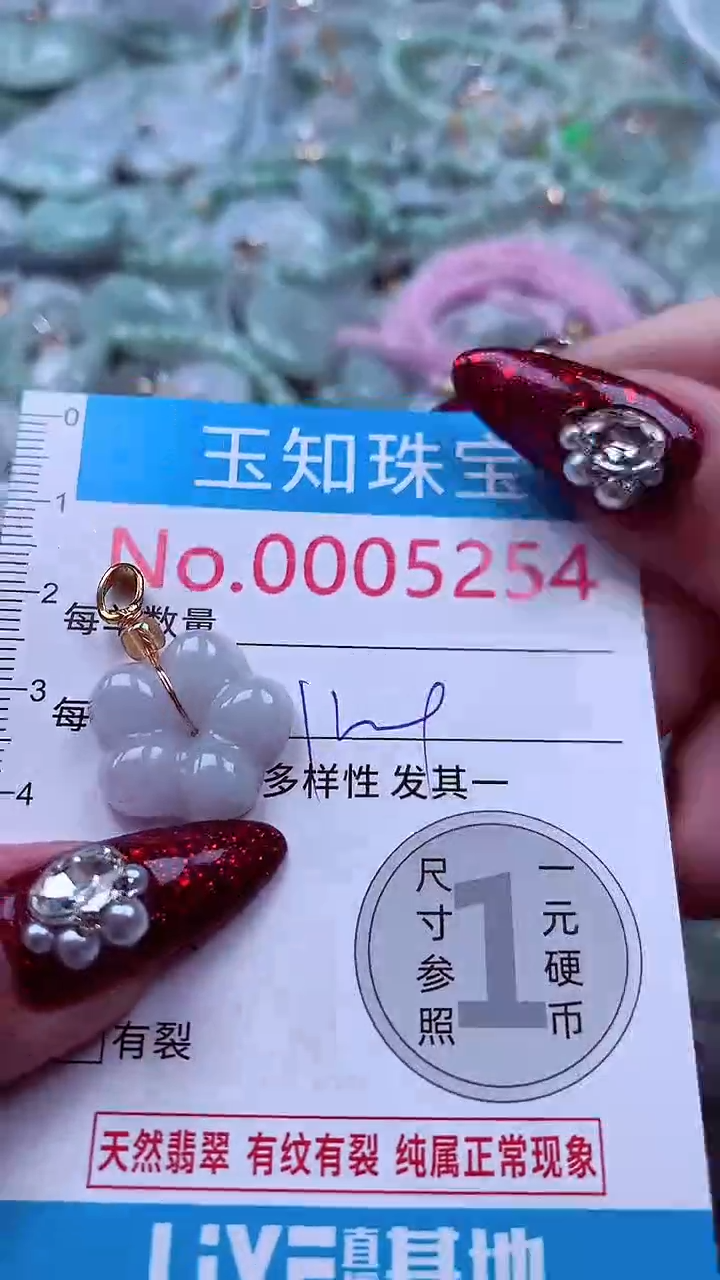 吊坠(不含链)未镶嵌翡翠5254