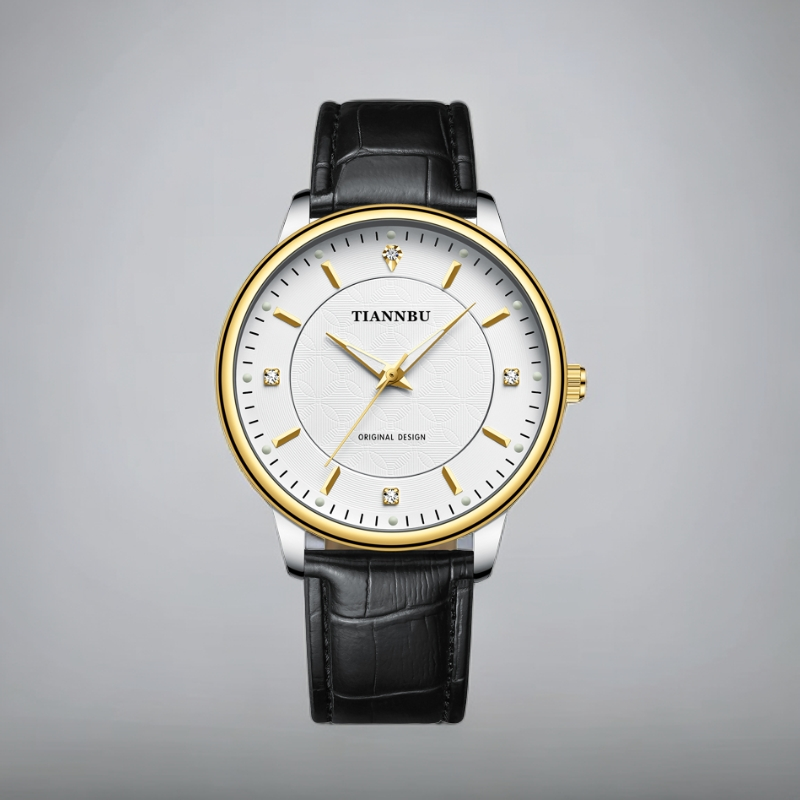 【专柜正品】--tianbo黄家一号-全新防水男款商务手表-58