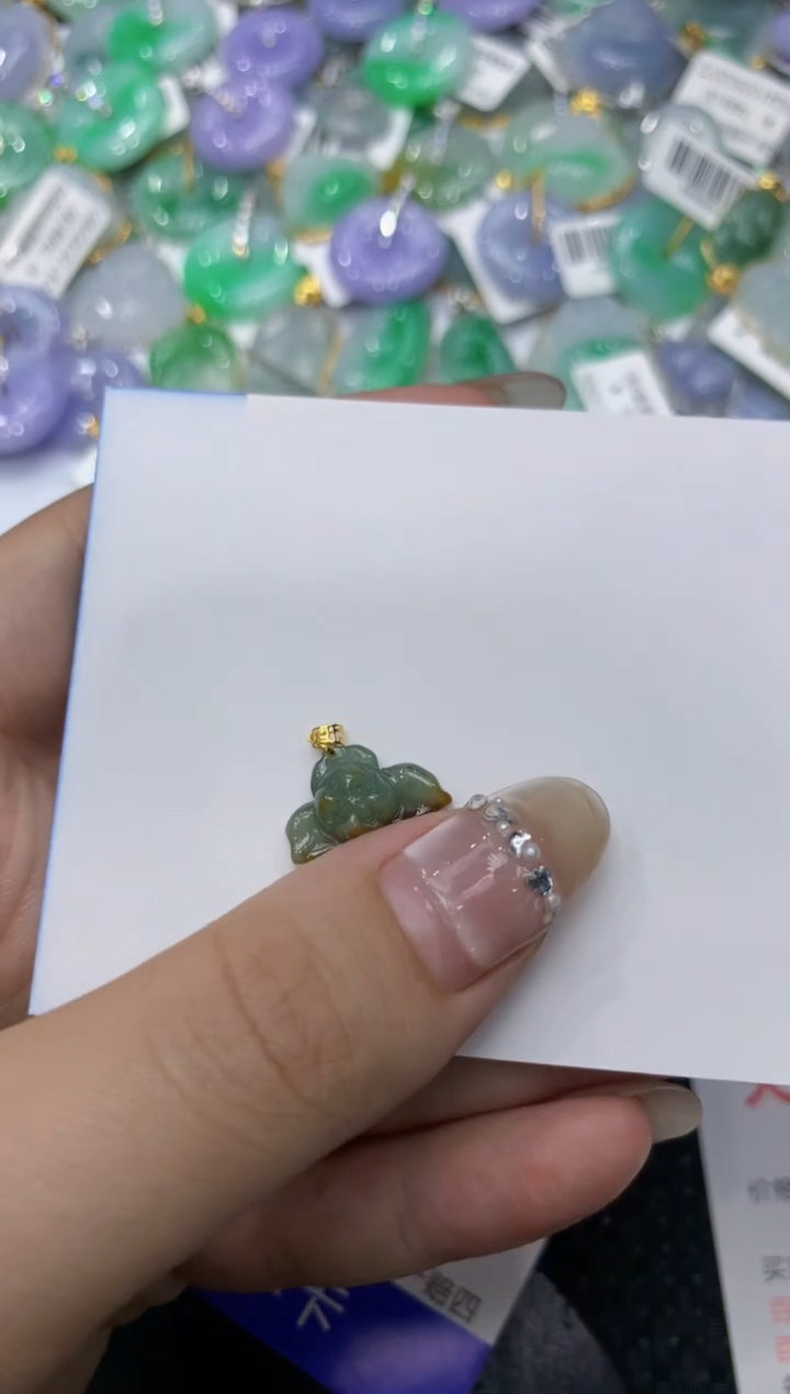 【闪购商品】翡翠颈饰18K金镶嵌 222222222