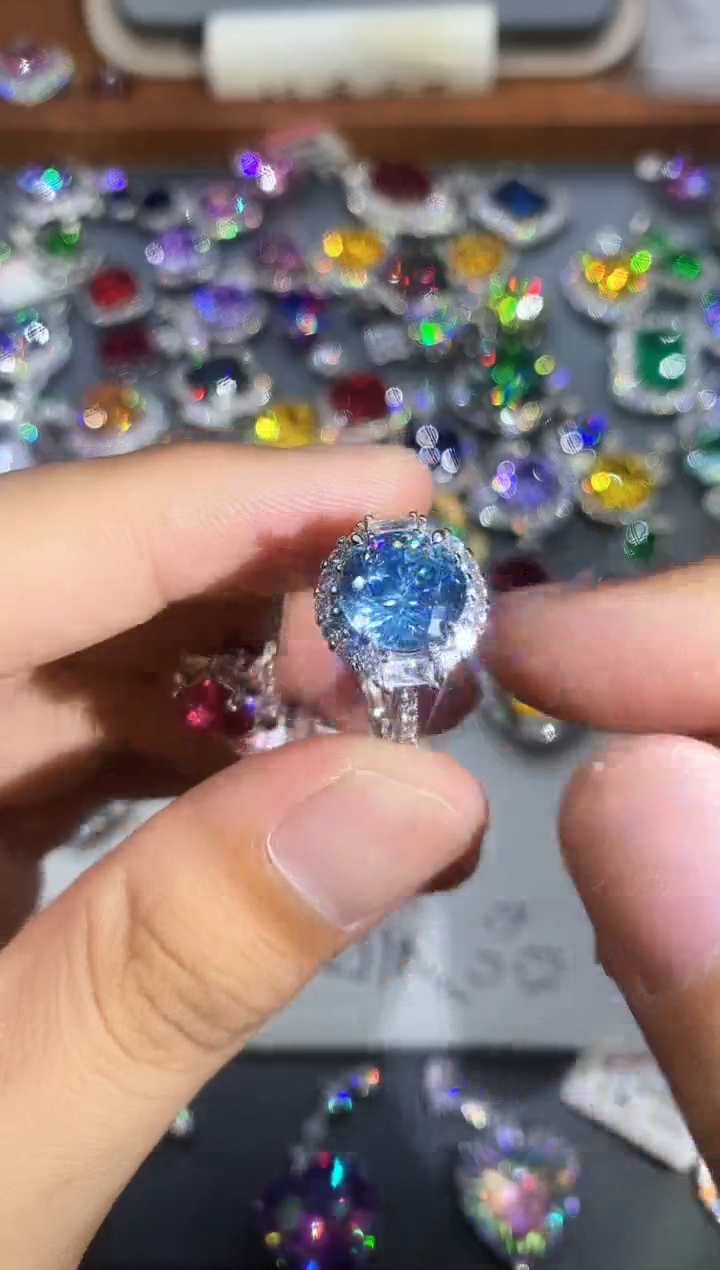 合金石英质玉戒指6