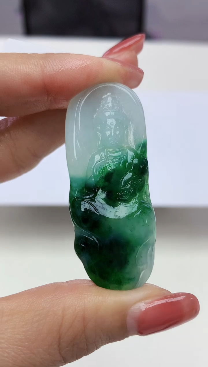 定制翡翠未镶嵌888xm-毛货观音57