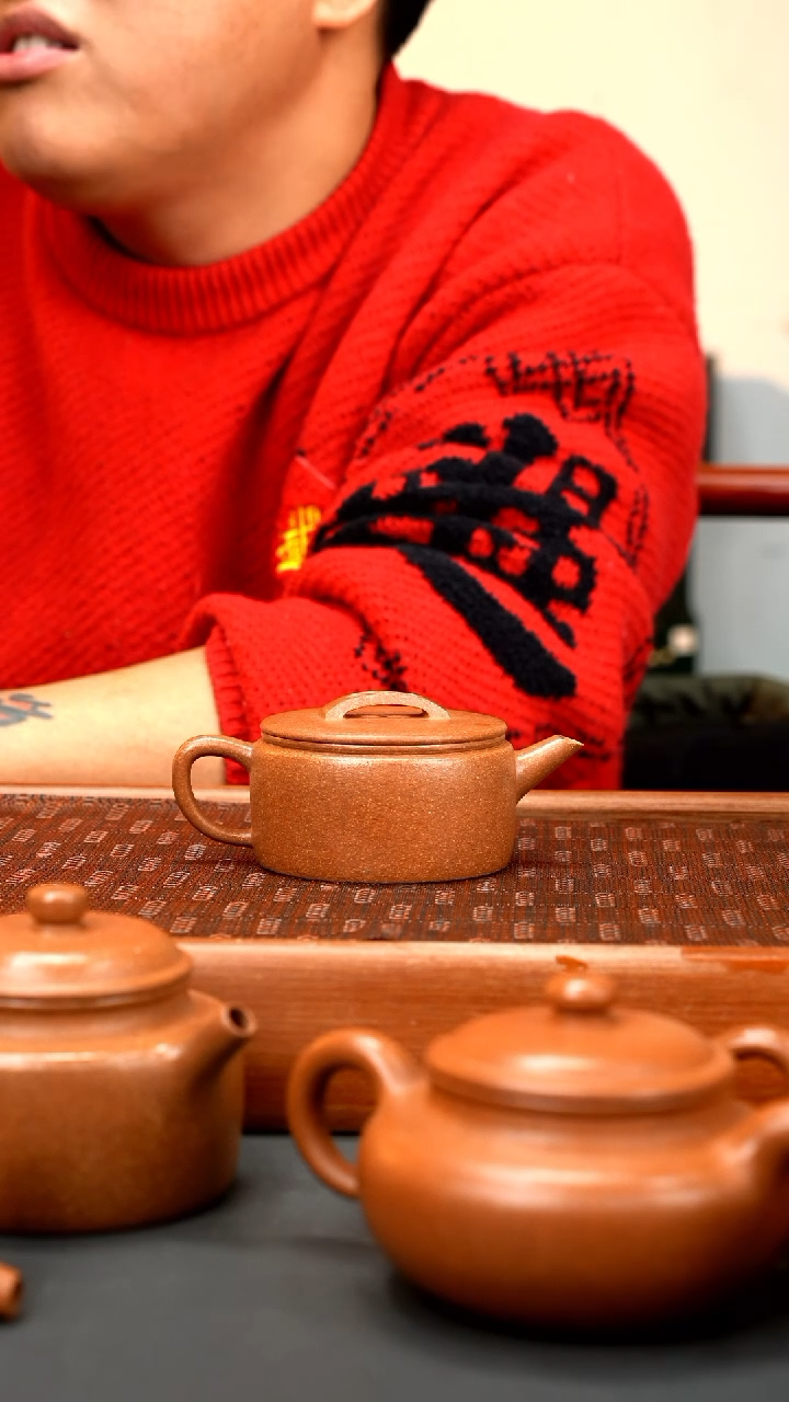 【闪购商品】紫砂茶壶 完美全手桃花泥汉瓦