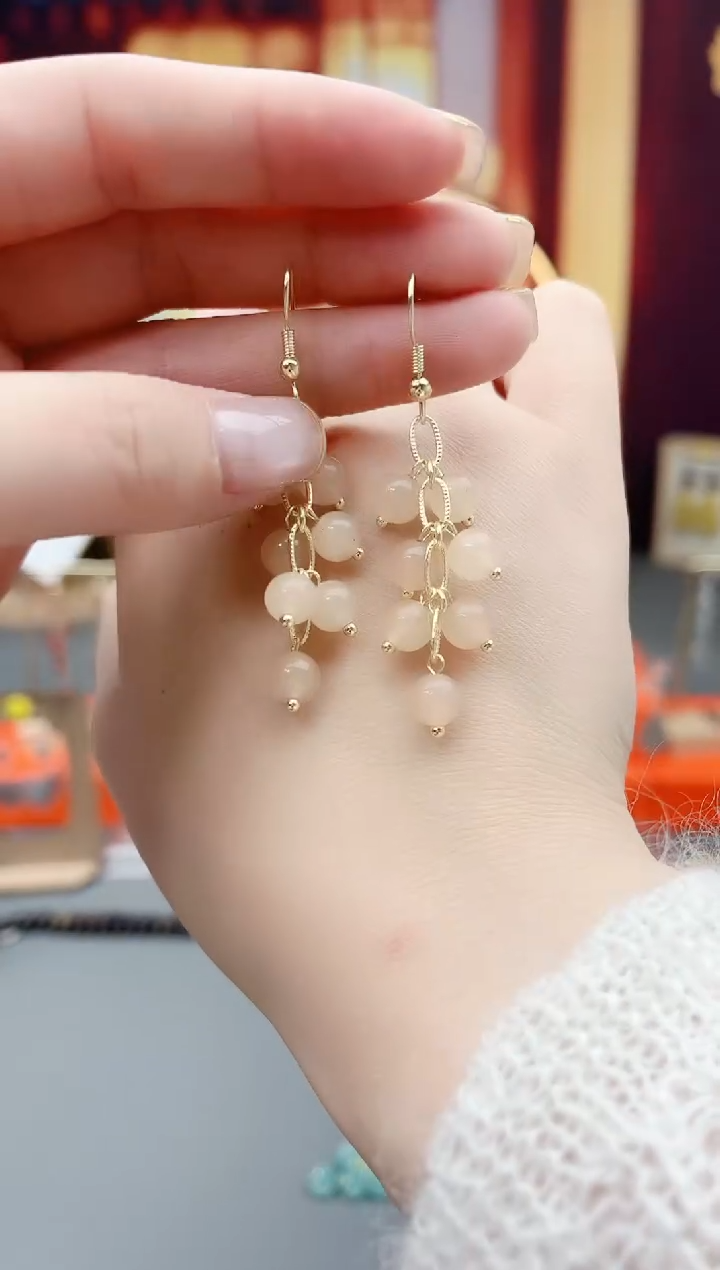 未镶嵌耳钉玛瑙/玉髓c11