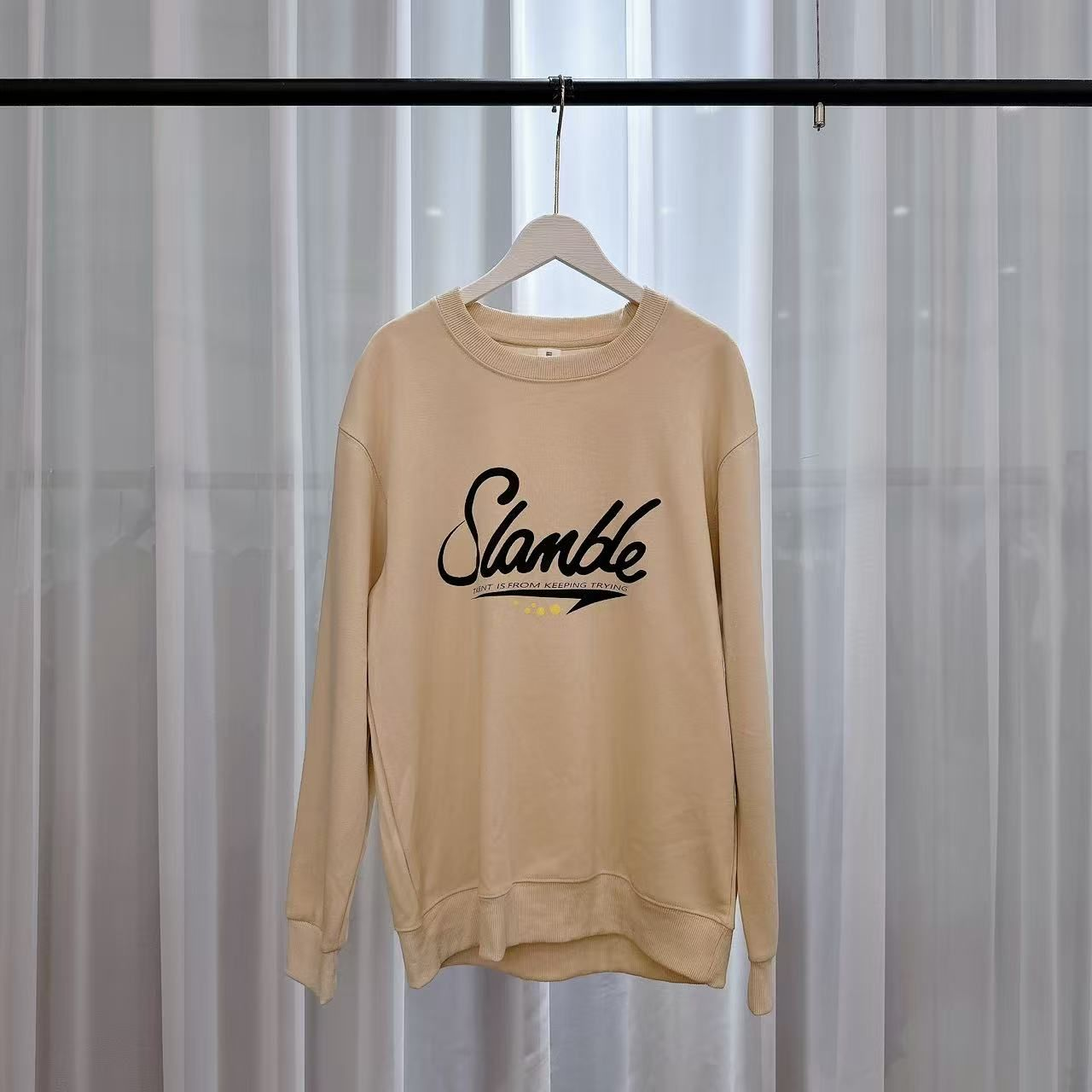 卫衣278长袖针织时尚休闲百搭女士印花圆领