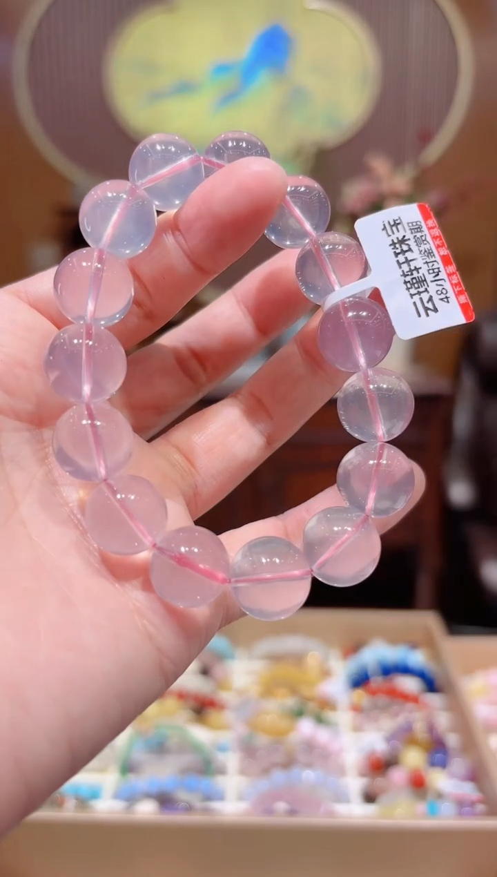 【闪购商品】水晶手串未镶嵌设计款珠串13.6