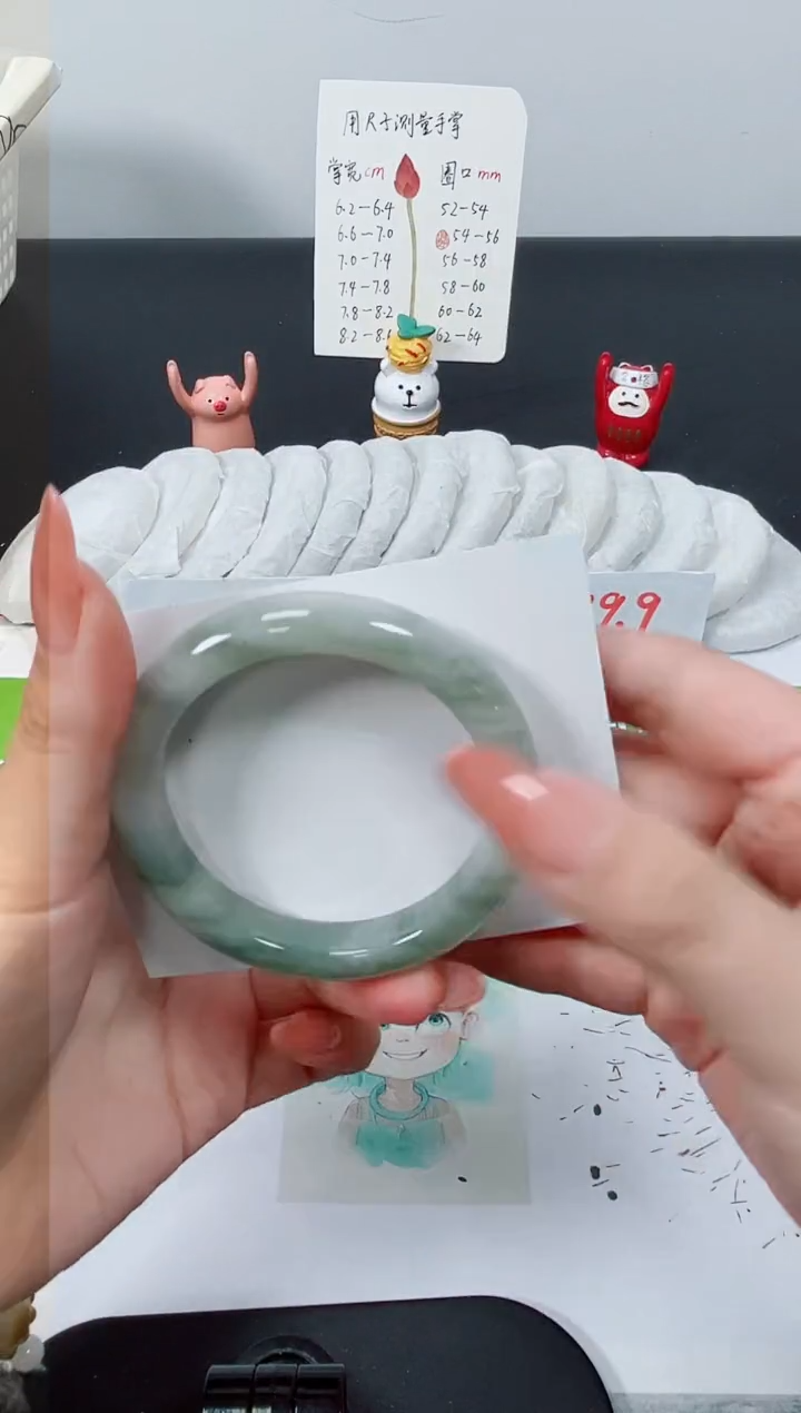 【闪购商品】石英质玉手镯未镶嵌K481-52