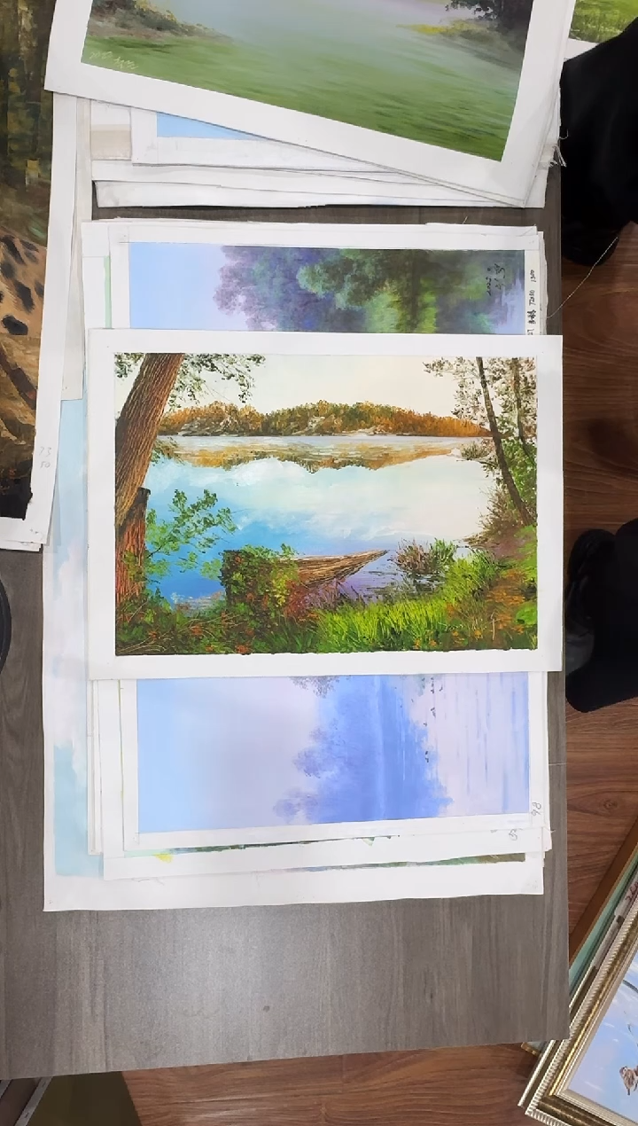 油画【49号】约53*35cm丨朝鲜原创纯手绘孤品油画丨顺丰包邮 