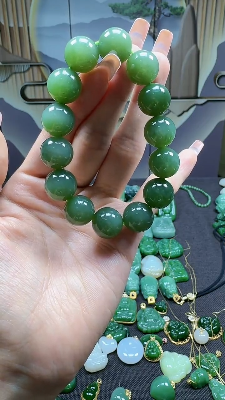 和田玉未镶嵌挂件14+