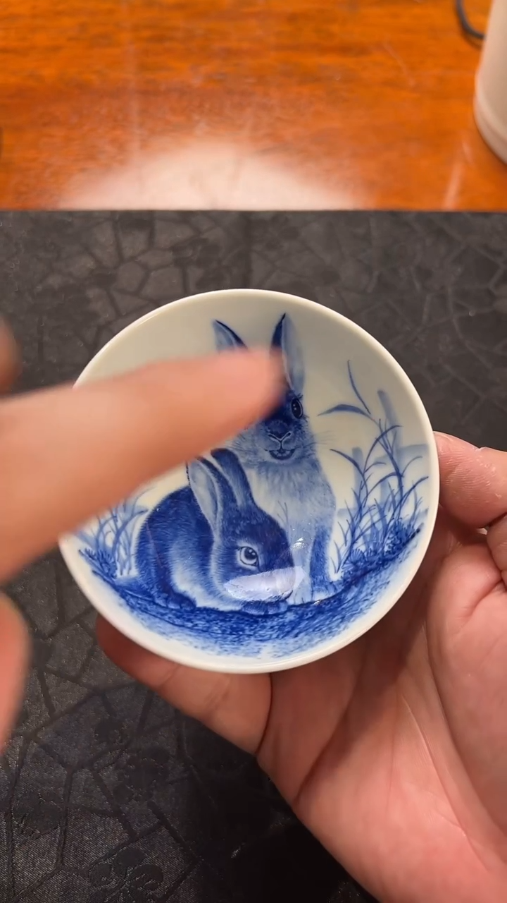 【闪购商品】陶瓷盖子款兔子普洱杯