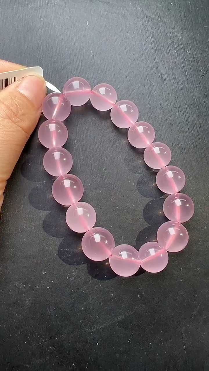 未镶嵌手串水晶马粉手串13mm+  JP56728