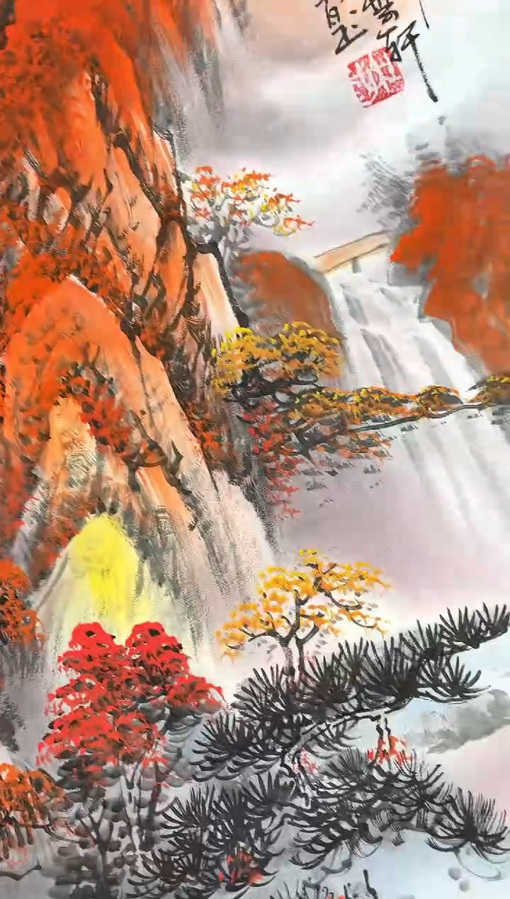 【闪购商品】国画孙桂国老师字画，带亲笔合影证书30-36