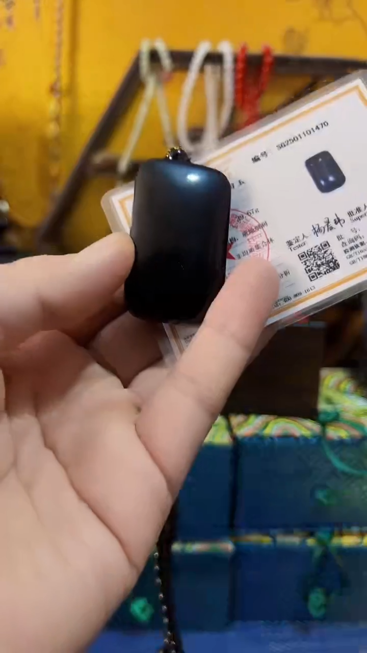 【闪购商品】和田玉（墨玉）挂件未镶嵌和田 墨玉面包无（飞铃文玩）