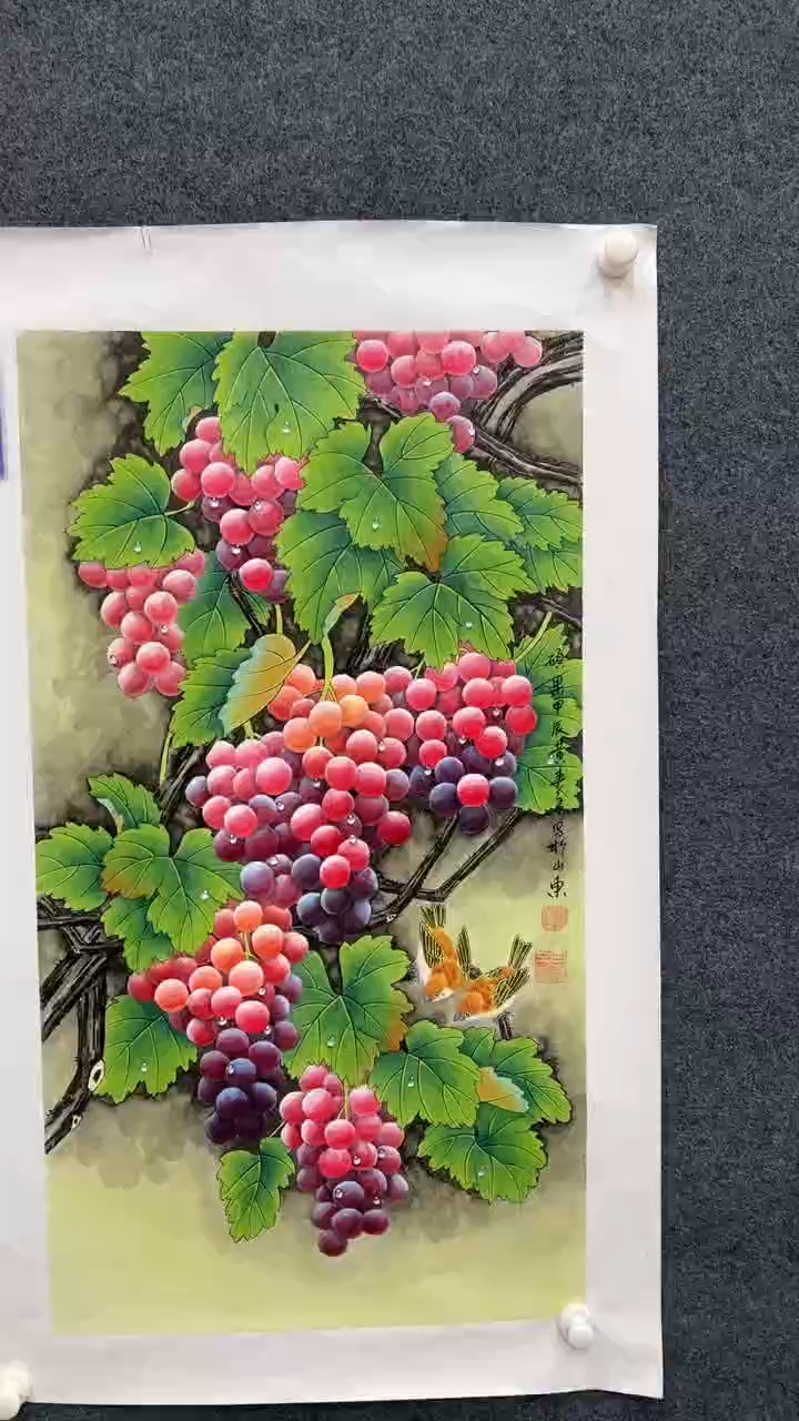 【闪购商品】国画2.6展馆-黄春香三尺-葡萄37