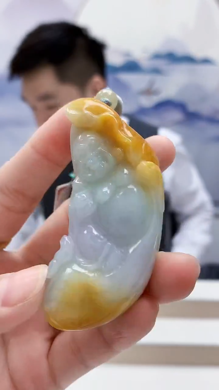 未镶嵌定制翡翠5167lr-毛货挂件93