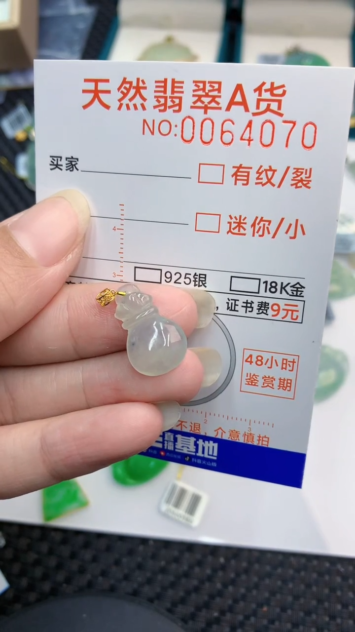 【闪购商品】翡翠颈饰18K金镶嵌            8