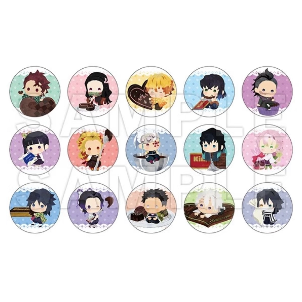 【鬼灭之刃】巧克力系列毛绒吧唧盲盒（默认代拆）