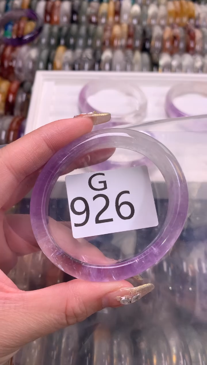 【闪购商品】紫晶水晶手镯未镶嵌926-54