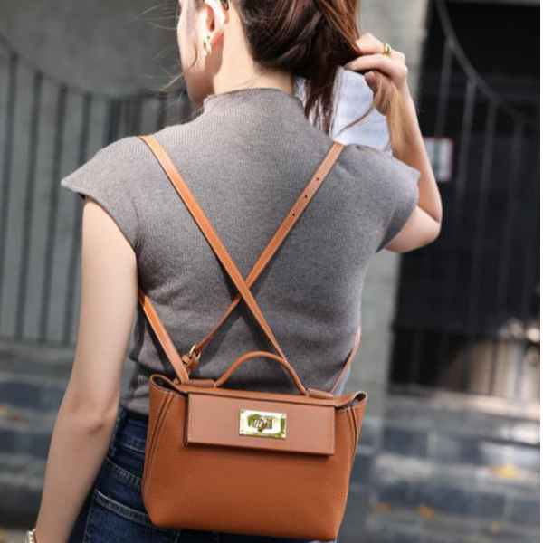 【艳姐甄选】J-2424-金棕-轻奢时尚百搭新款女包