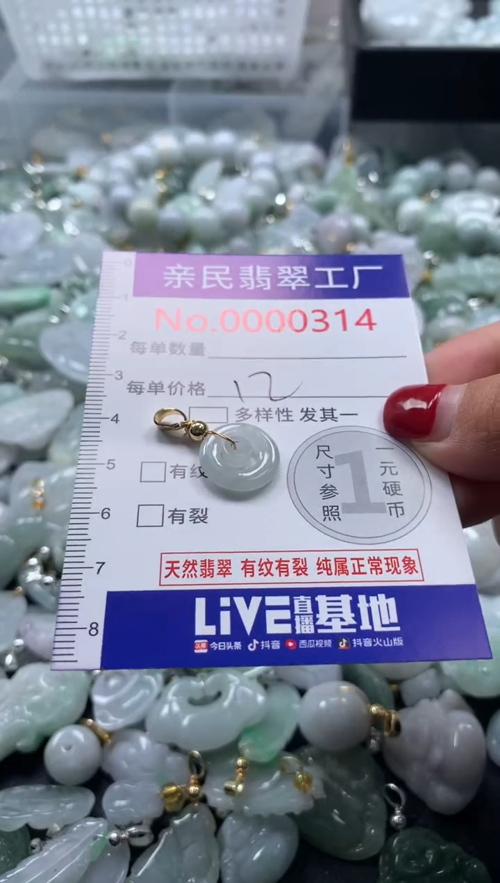 吊坠(不含链)未镶嵌翡翠314