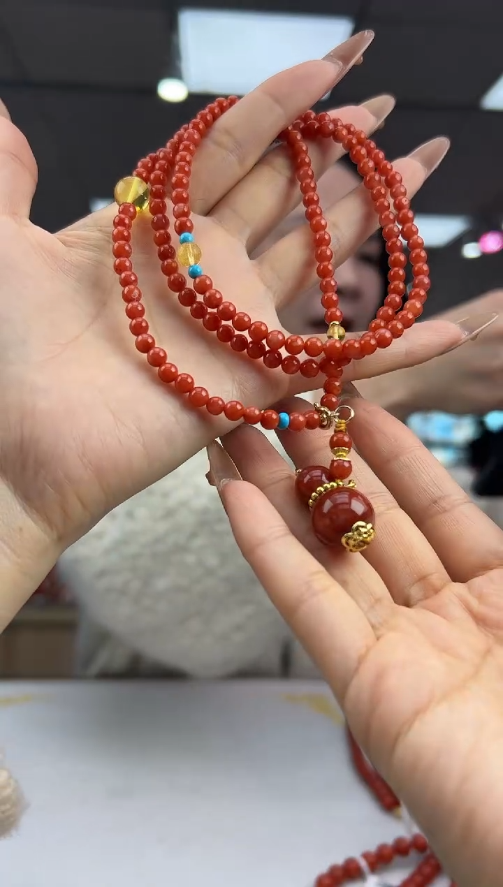 未镶嵌珠串南红玛瑙12.18-4mm（多样式）9622510299