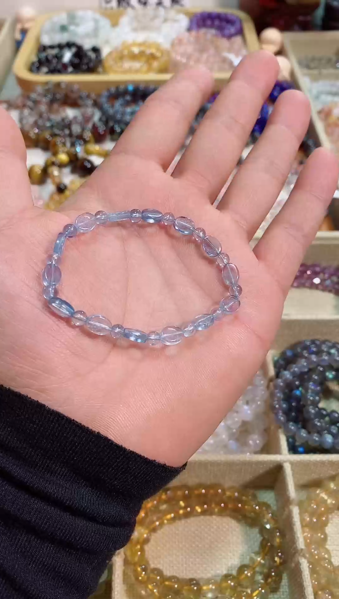 【闪购商品】水晶手链未镶嵌海蓝宝随行 (多样性发其一）