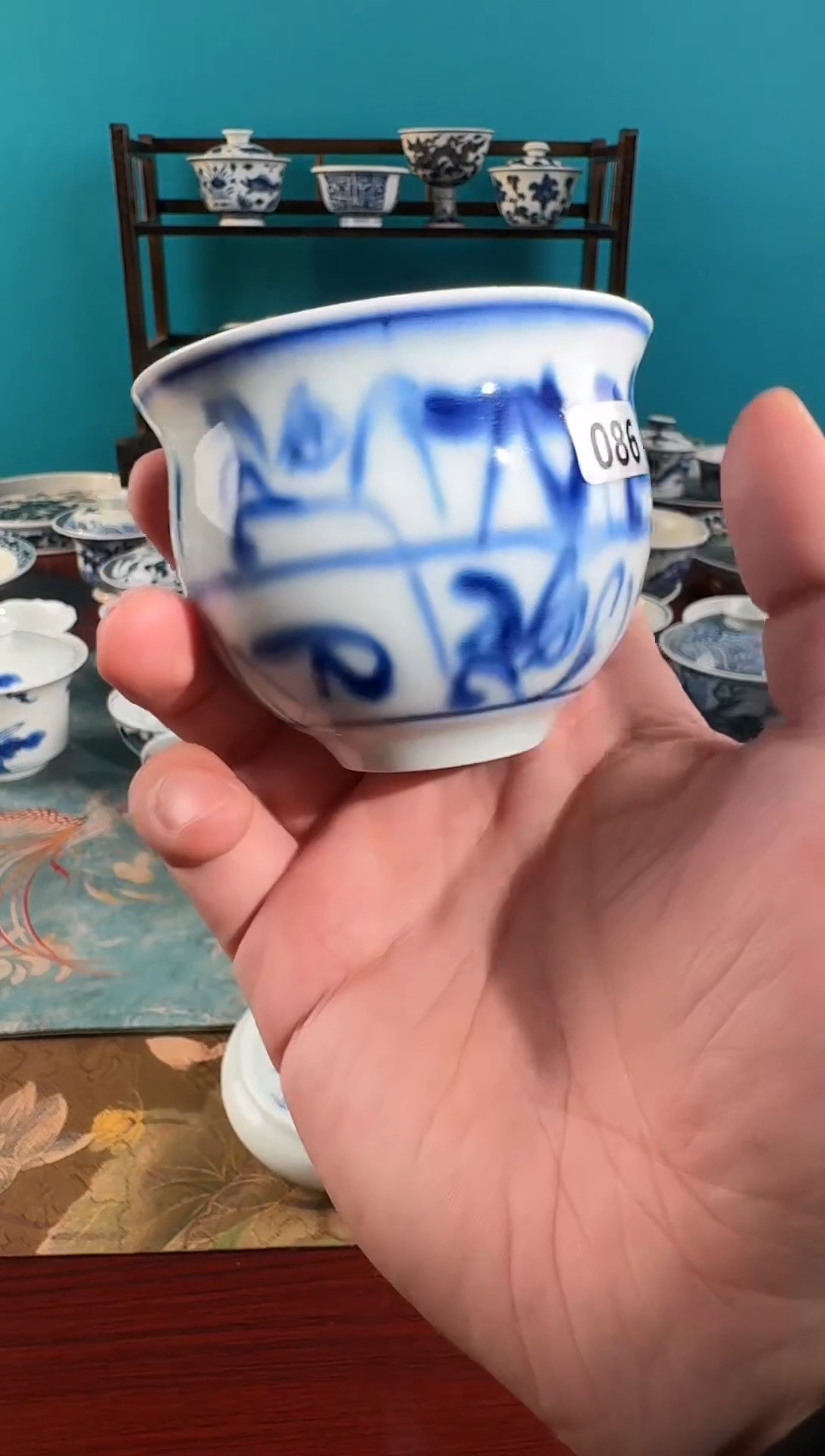 不二说瓷纯手绘杯086