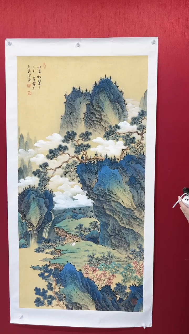 【闪购商品】国画蓝健康老师画作
