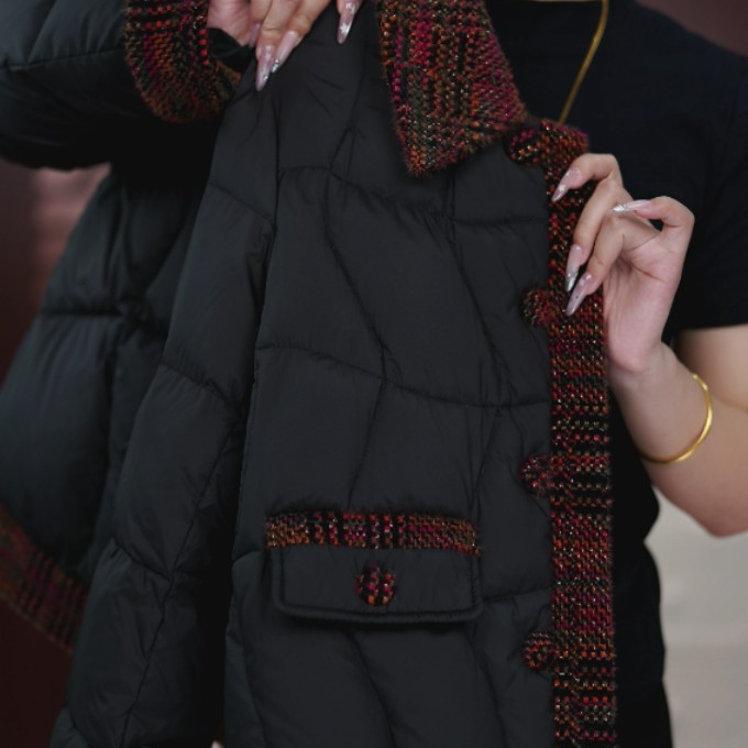 【进口品质】初相识2025新款时尚气质加厚保暖90羽绒服外套d316静静