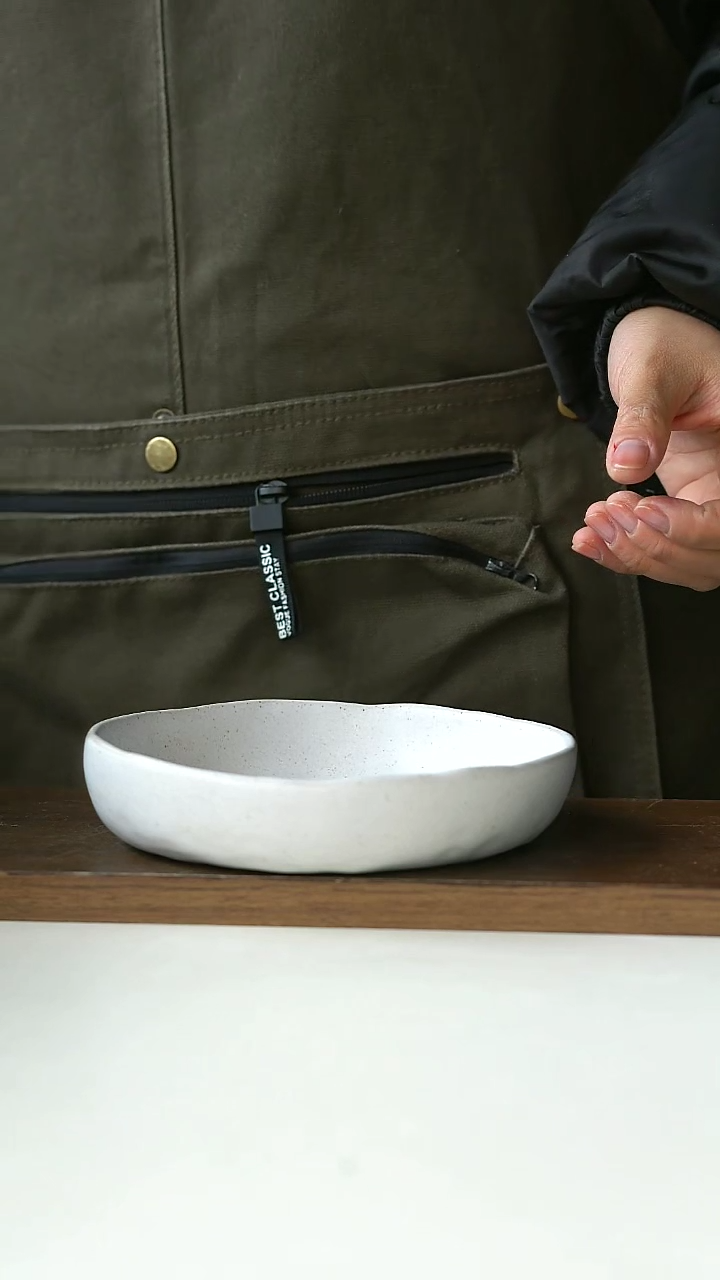 【闪购商品】陶瓷粗陶沙沙拉盘16cm@4-2@