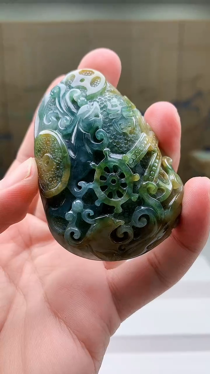 定制翡翠未镶嵌4925bb-毛货挂件60