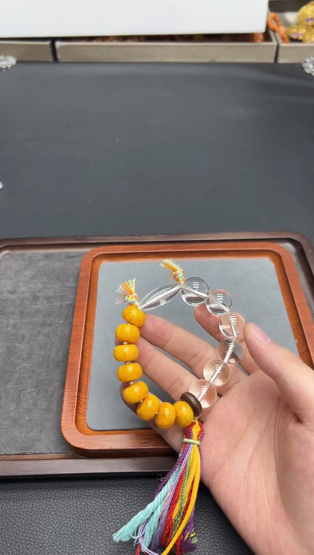 未镶嵌手链水晶白水晶车挂