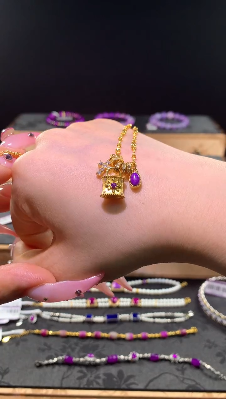 苏纪石（舒俱来）银S925镶嵌.项链