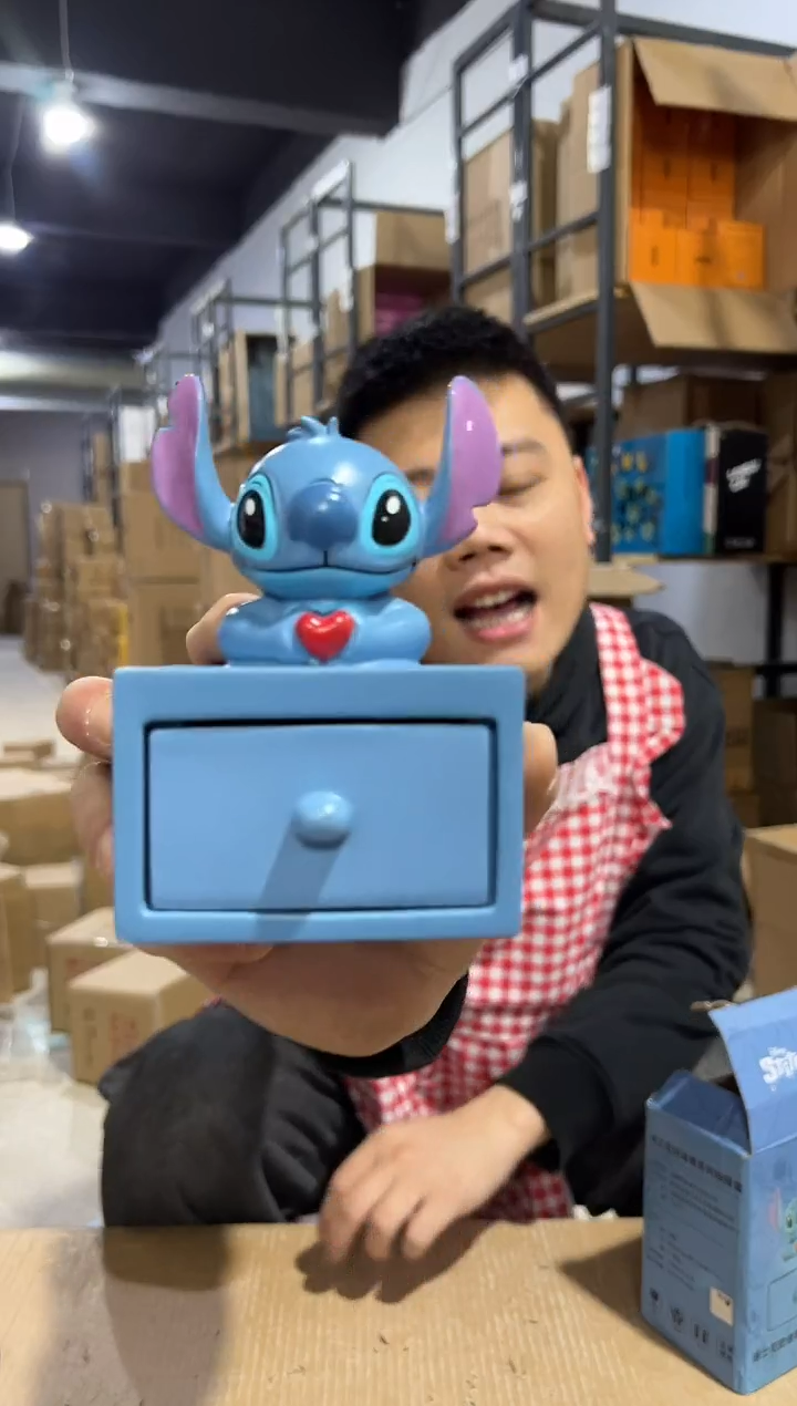 【闪购商品】杯原盒史迪仔抽屉首饰盒