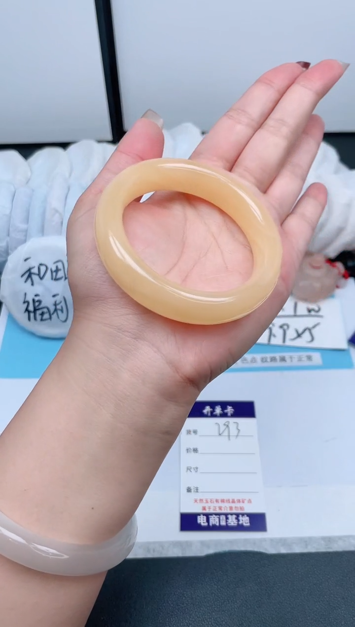 【闪购商品】石英质玉手镯未镶嵌293-56.5