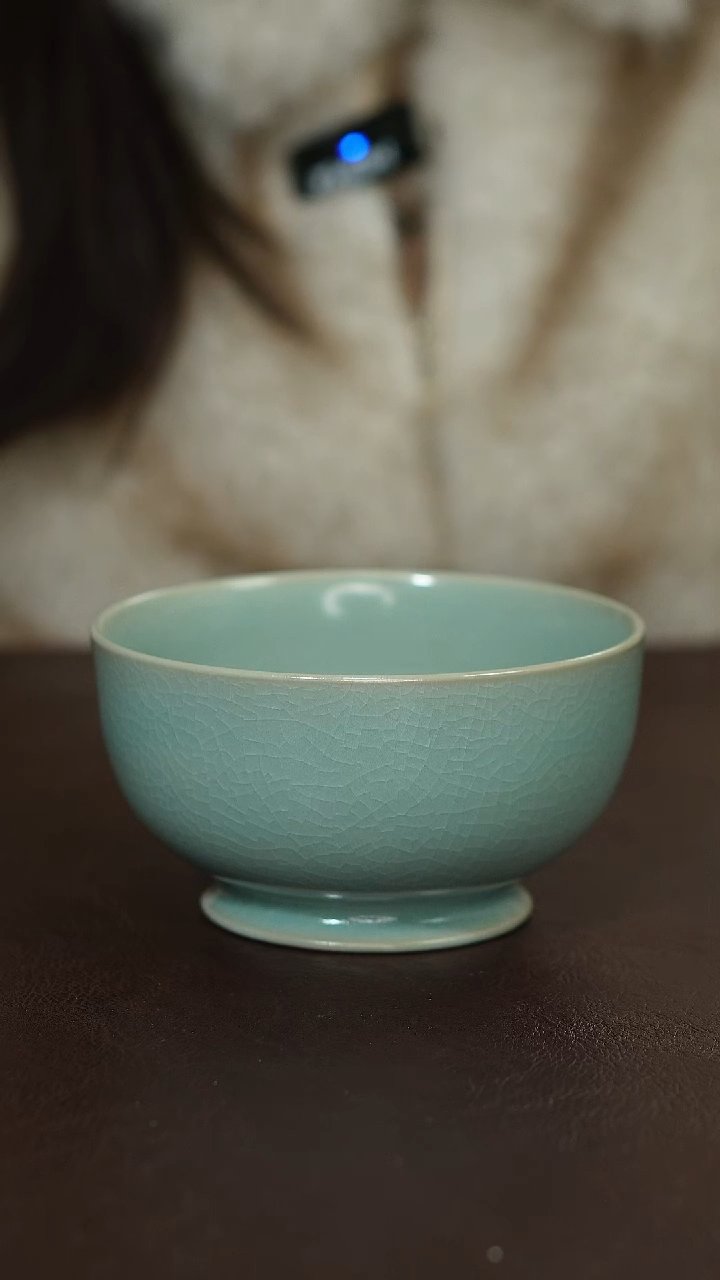 摆件陶原矿原釉汝宋汝瓷 