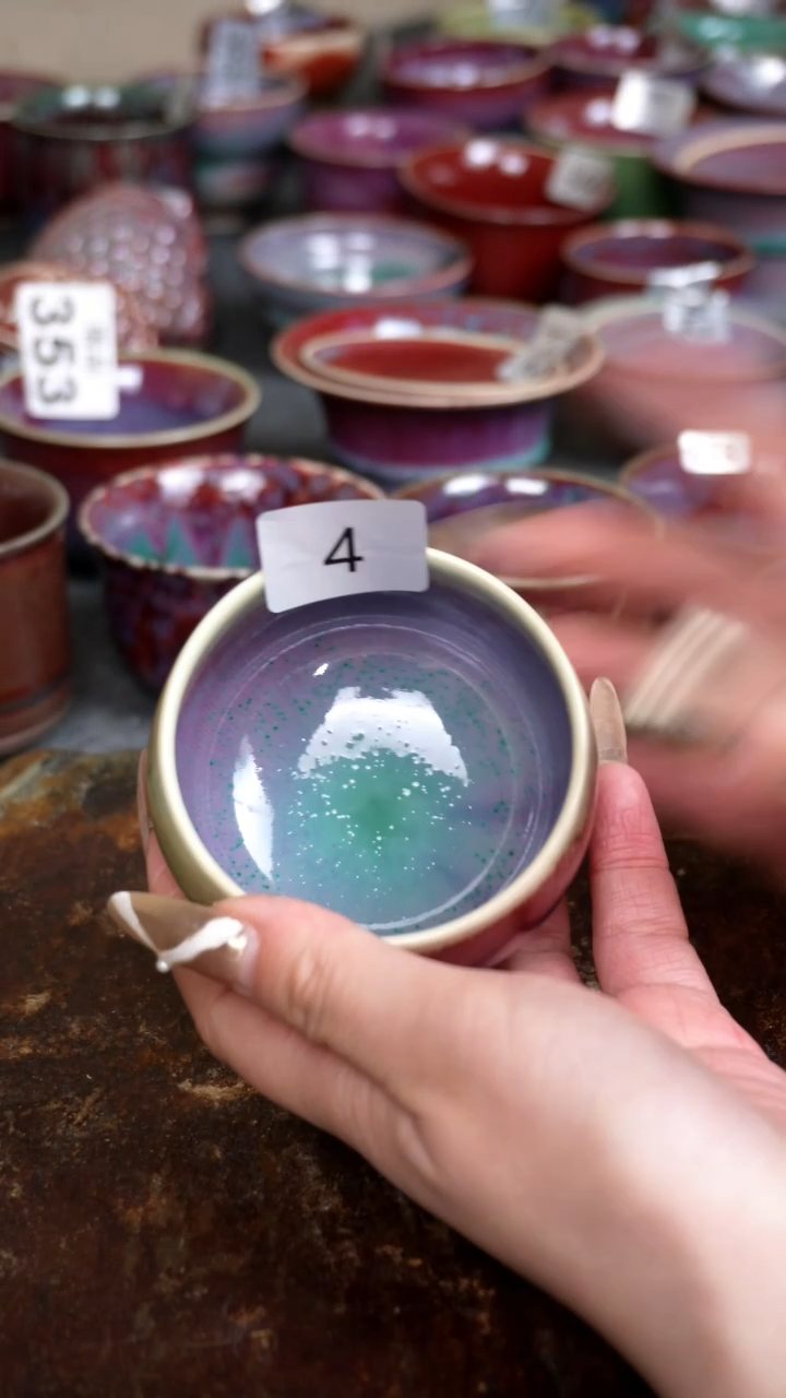 【闪购商品】摆件钧瓷手工茶器窑变