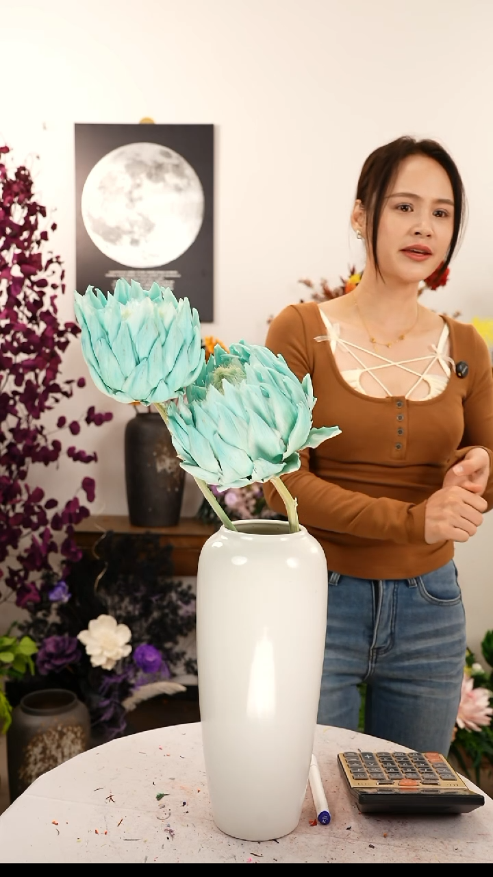 茜*洋蓟永生花   A23