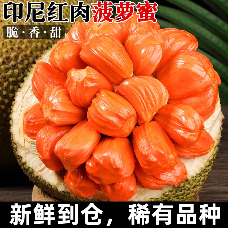 正宗越南印尼红菠萝蜜一整个当季新鲜水果红肉波罗蜜红心整箱包邮