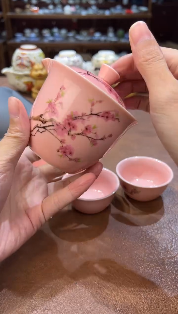 真的很便宜超好看会开片的旅行茶具