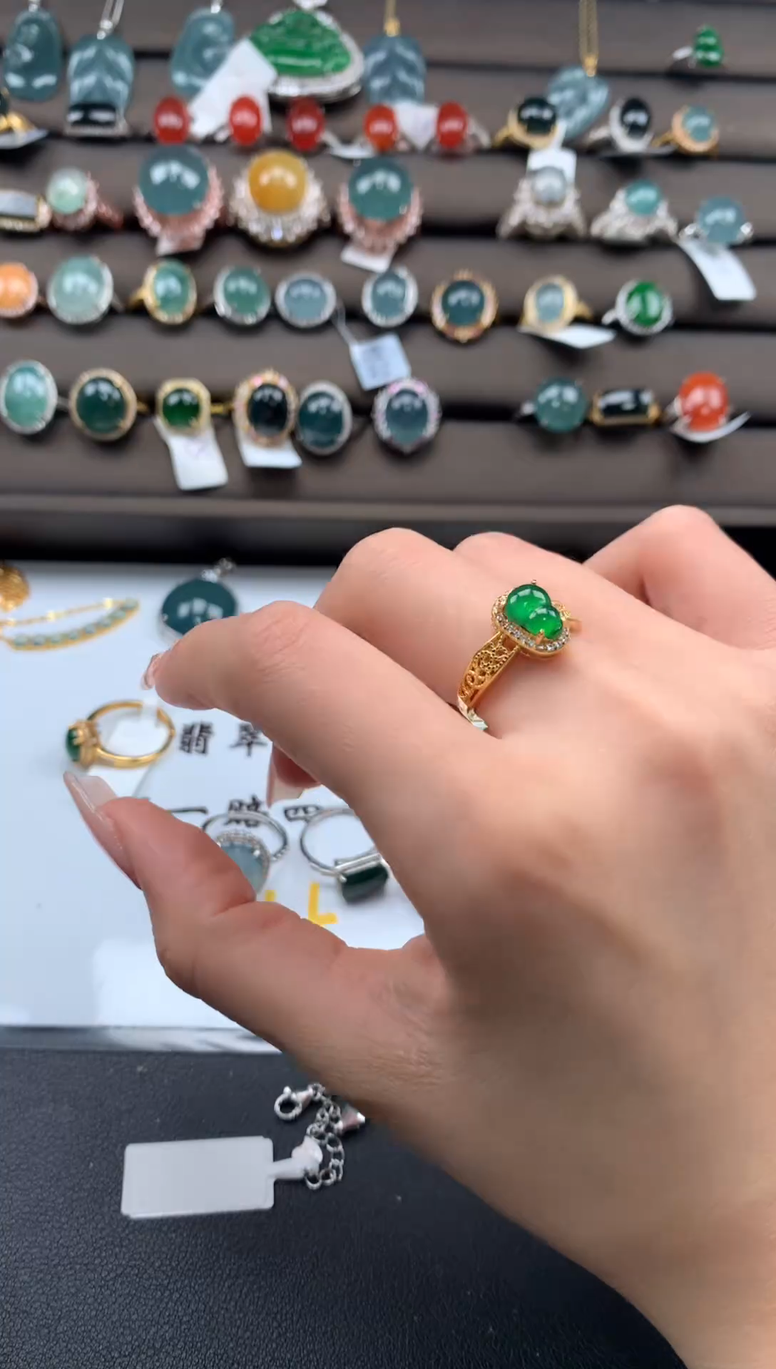 【闪购商品】翡翠戒指银S925镶嵌312321312