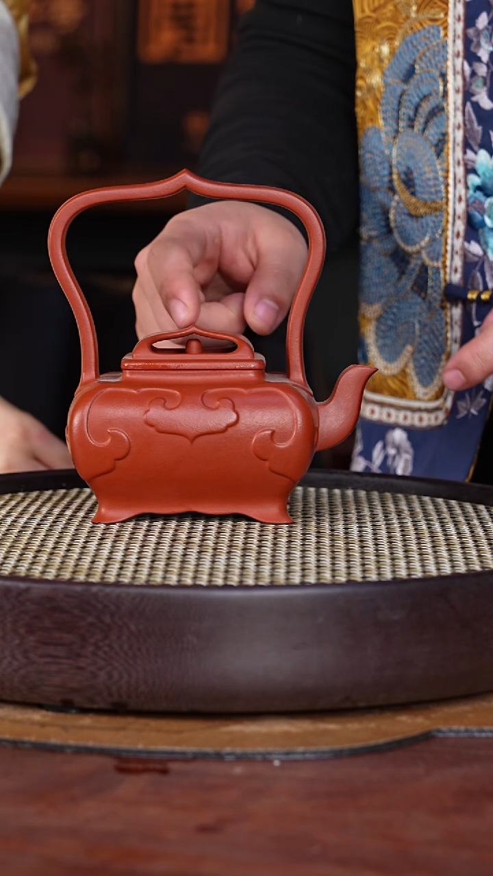 【闪购商品】紫砂茶壶葛家壶12-88 贵妃朱泥提梁