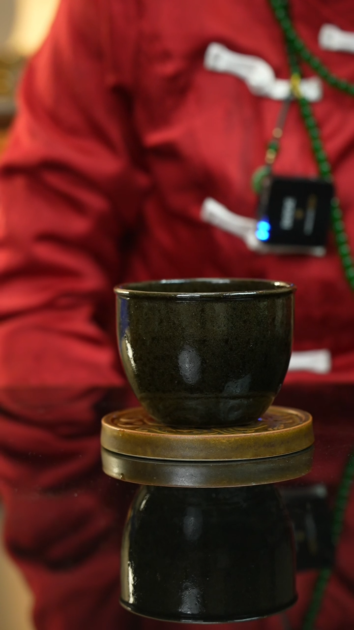 【闪购商品】蛇皮绿素缸杯景德镇上庄陶瓷