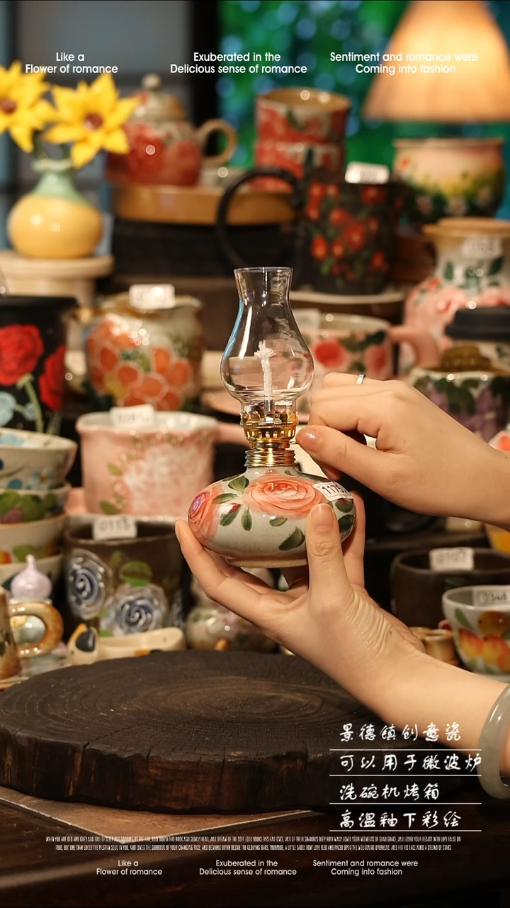 陶瓷景德镇高温釉下彩手工手绘款式