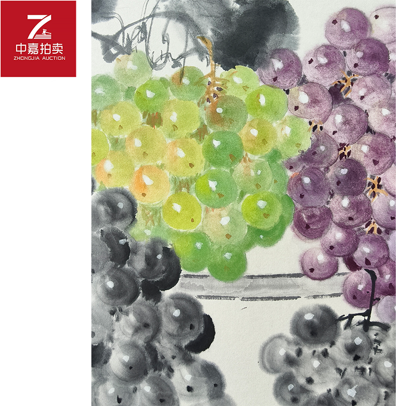 3-S0033苏葆桢绘画镜片硕果60x49