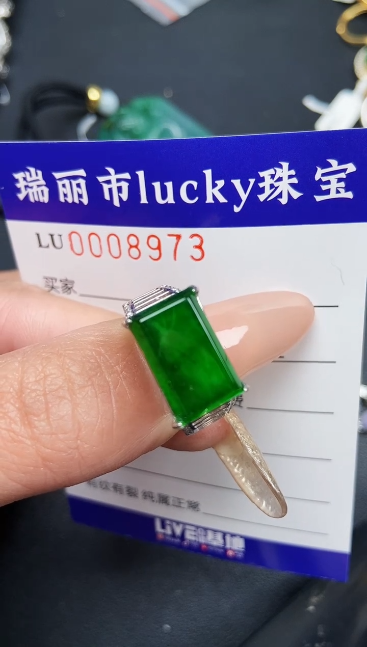 【闪购商品】翡翠颈饰银S925镶嵌8973