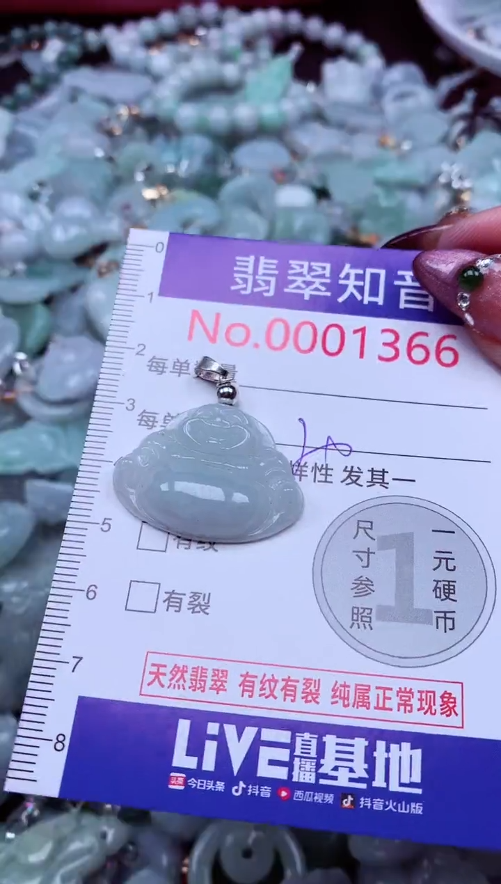 吊坠(不含链)未镶嵌翡翠1366
