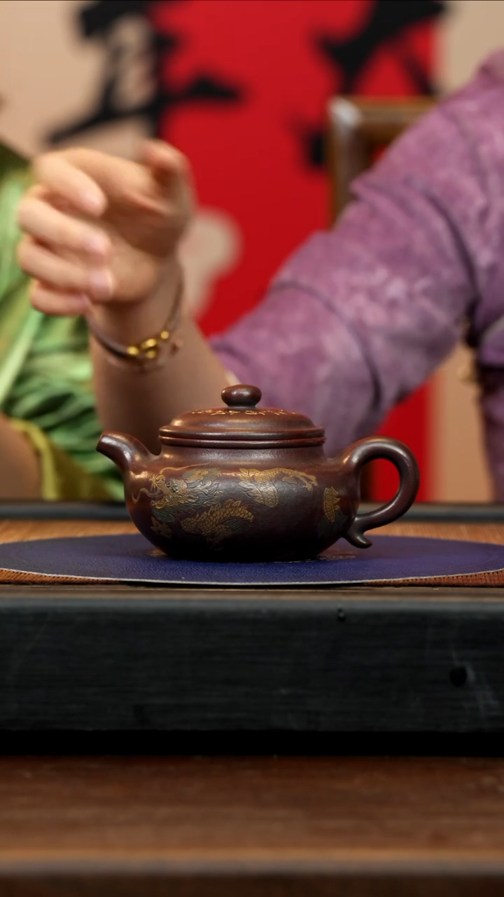 【闪购商品】紫砂茶壶RJT 赤铁泥 仿古 220cc
