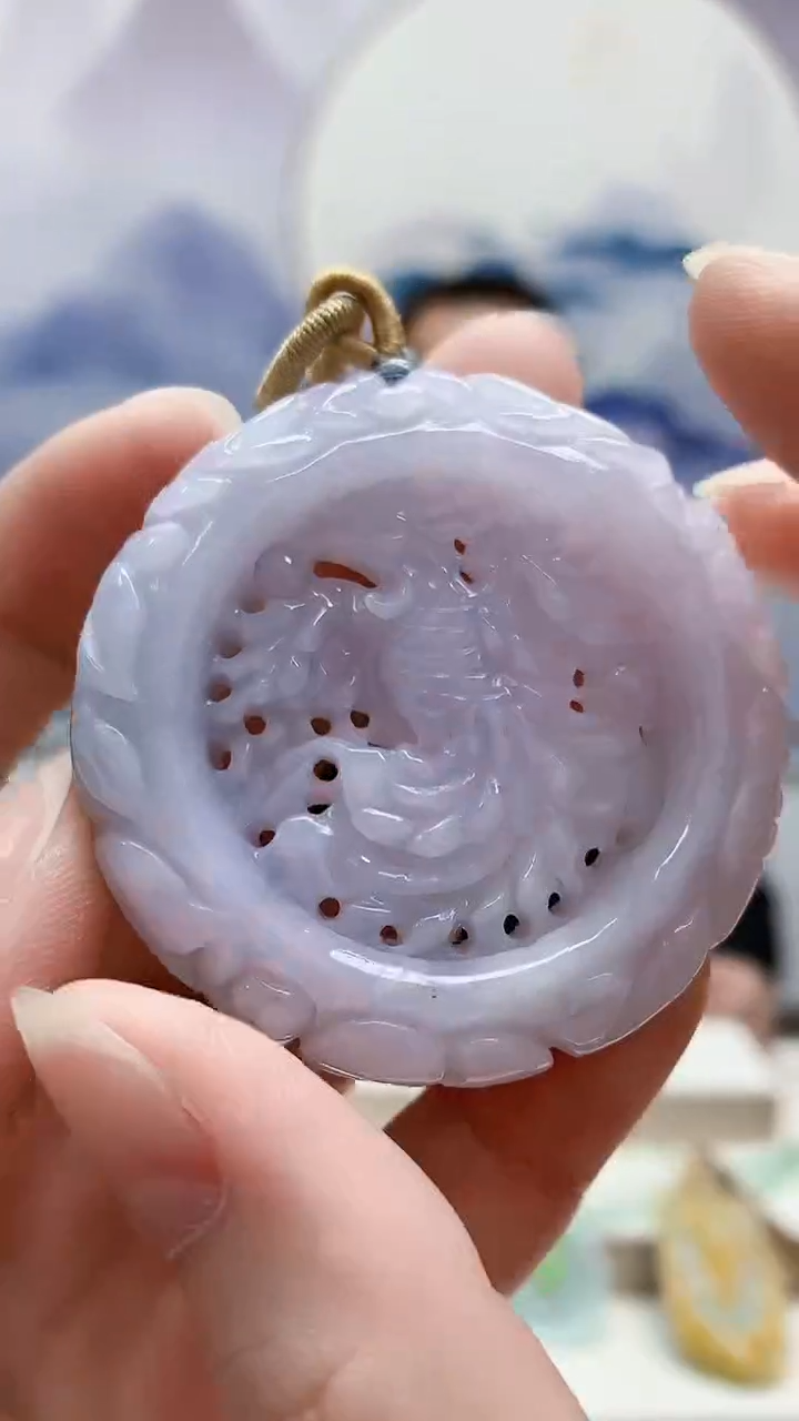 未镶嵌定制翡翠4957ry-毛货挂件34